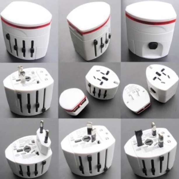 รับสกรีน ปลั๊ก Universal Adapter Plug หัวแปลงปลั๊กไฟ (สากลทั่วโลก)