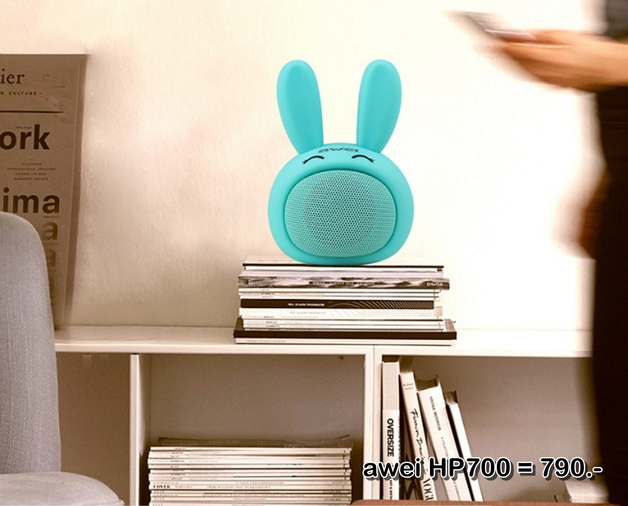 ลำโพงบลูทูธ Wireless Speaker Bluetooth ไร้สาย กระต่ายน้อยน่ารัก awei HP700 สเตอริโอ ขนาดพกพา