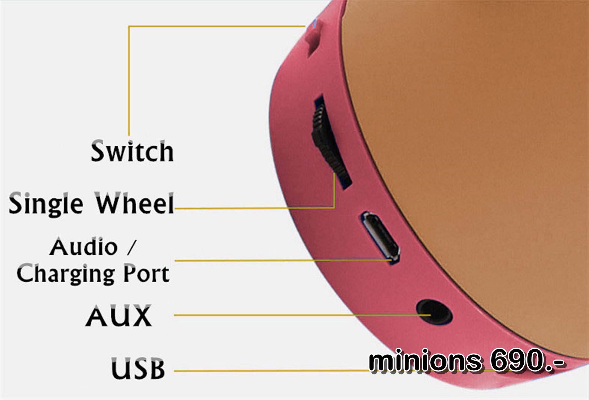 ลำโพงบลูทูธ Wireless Speaker Bluetooth ไร้สาย กวางน้อย มินิ สเตอริโอ ขนาดพกพา