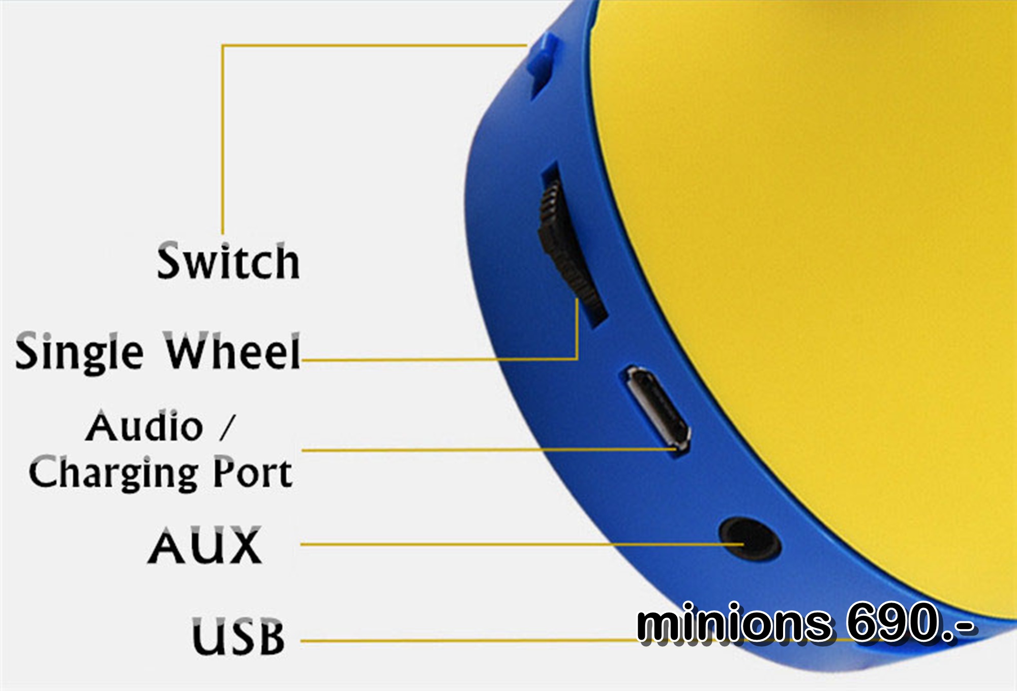 ลำโพงบลูทูธ Wireless Speaker Bluetooth ไร้สาย มิลเนี่ยน มินิ สเตอริโอ ขนาดพกพา