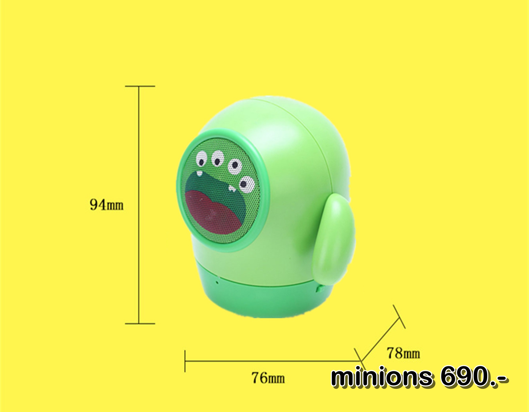 ลำโพงบลูทูธ Wireless Speaker Bluetooth ไร้สาย ถั่วเขียวมอนสเตอร์ มินิ สเตอริโอ ขนาดพกพา