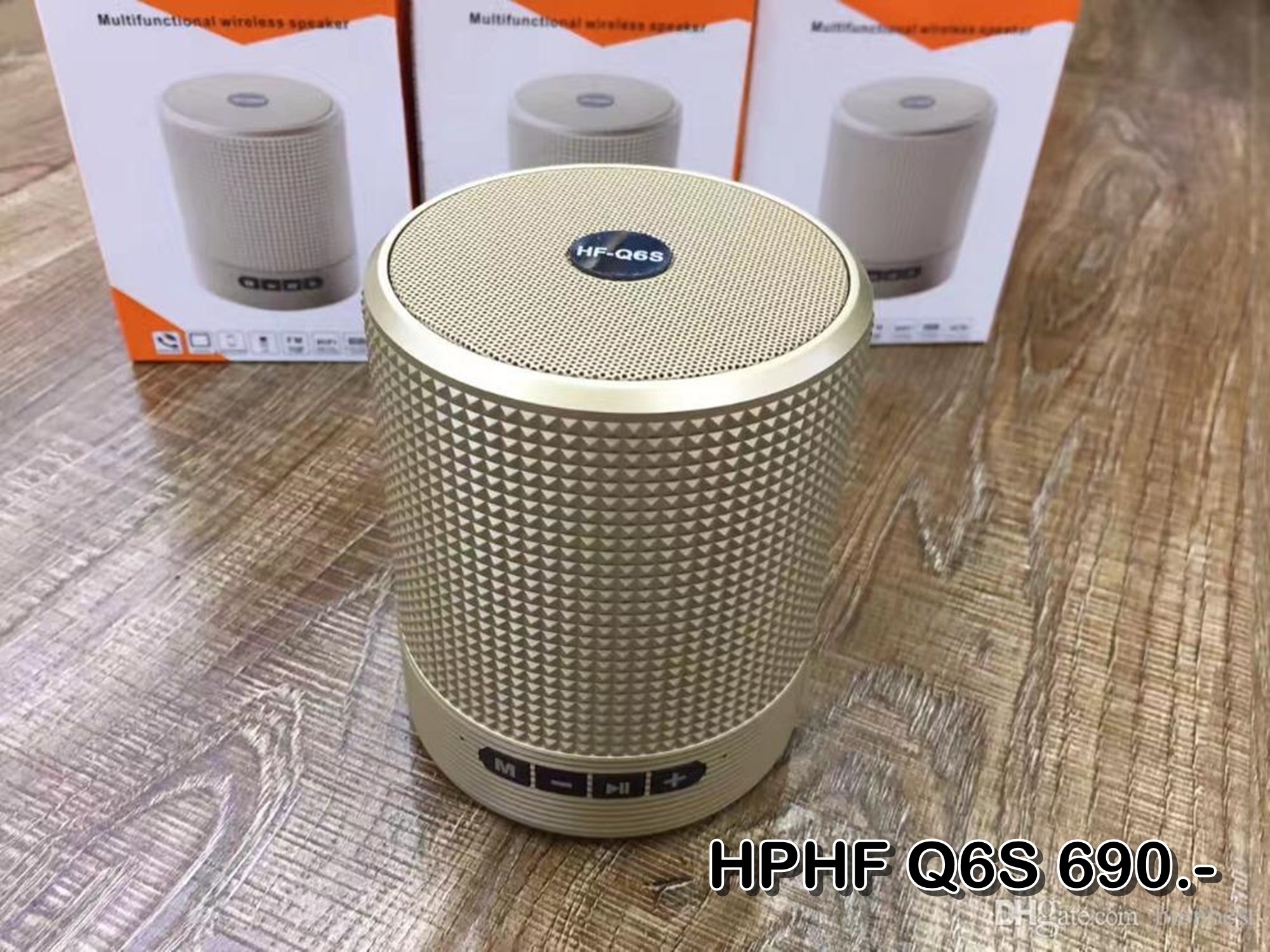 ลำโพงบลูทูธ HPHF Q6S สเตอริโอ ขนาดพกพา