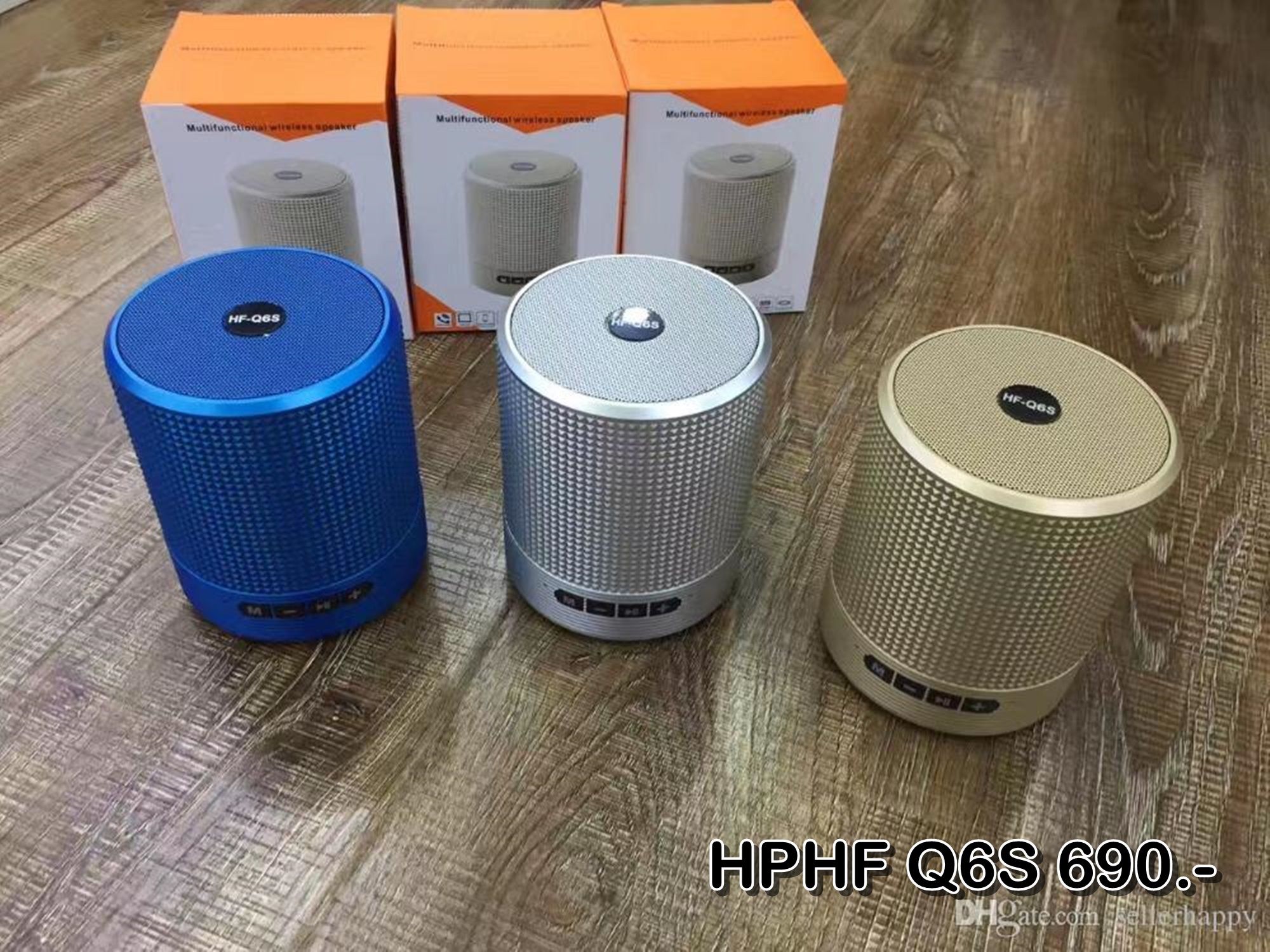 ลำโพงบลูทูธ HPHF Q6S สเตอริโอ ขนาดพกพา