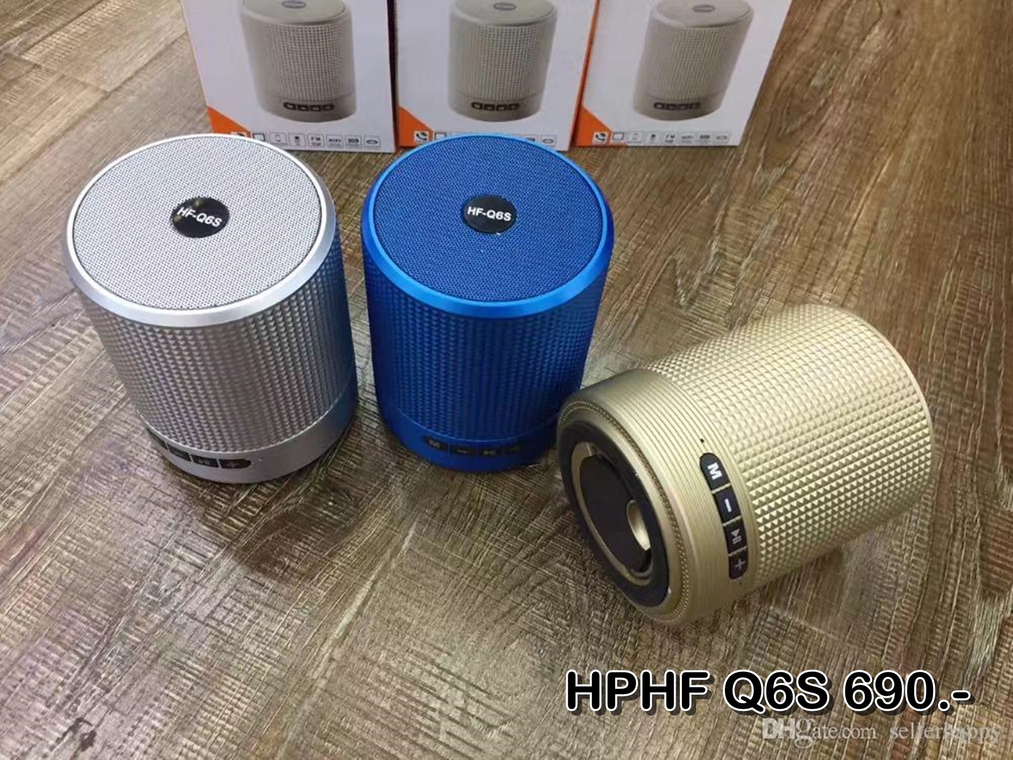 ลำโพงบลูทูธ HPHF Q6S สเตอริโอ ขนาดพกพา