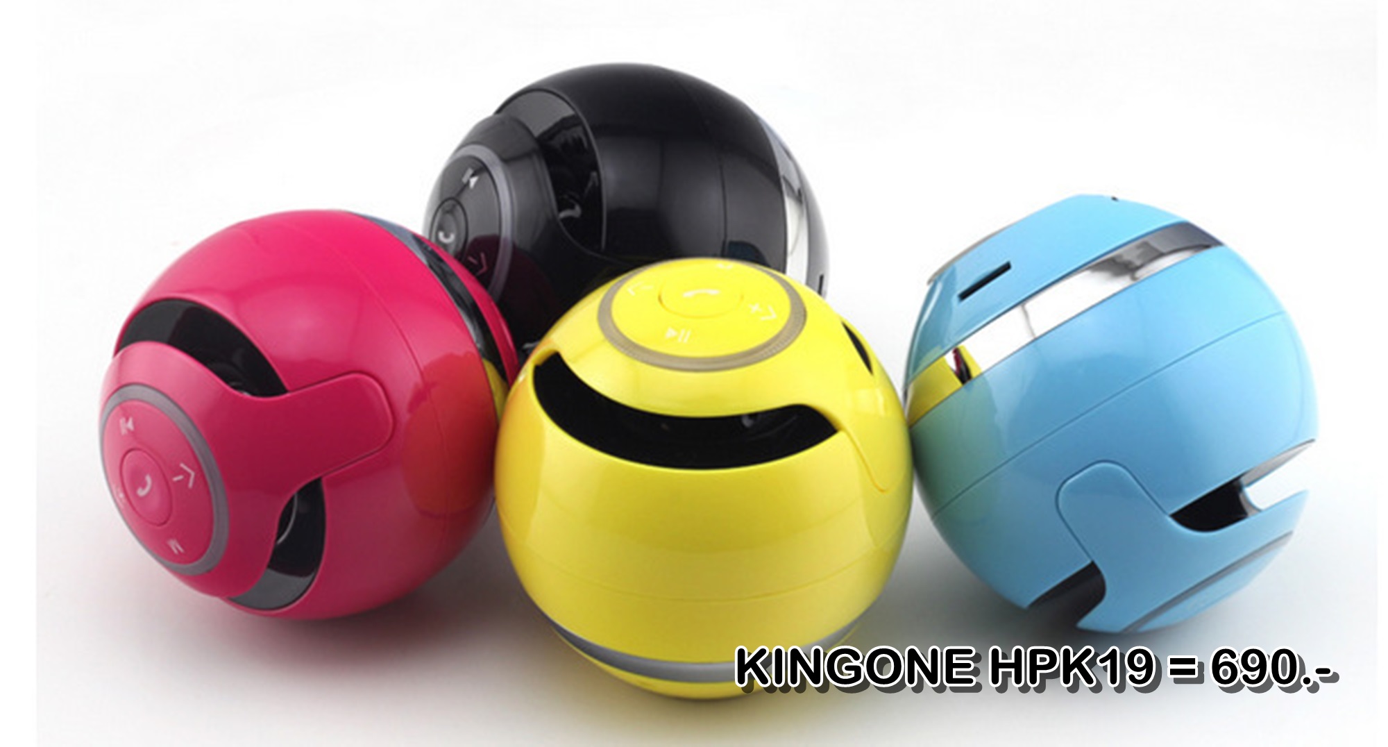 ลำโพงบลูทูธ Wireless Speaker Bluetooth ไร้สาย KINGONE HPK19 สเตอริโอ ขนาดพกพา