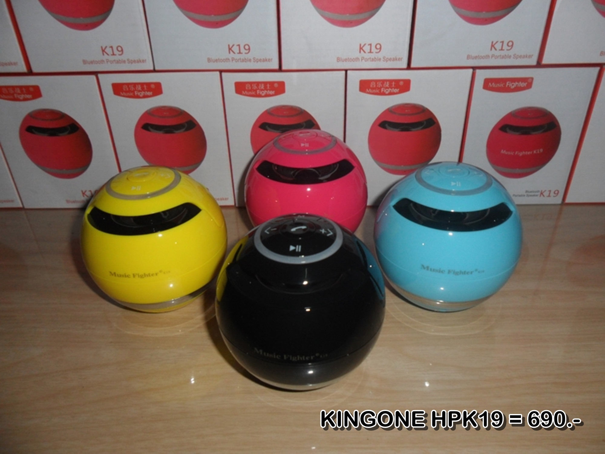 ลำโพงบลูทูธ Wireless Speaker Bluetooth ไร้สาย KINGONE HPK19 สเตอริโอ ขนาดพกพา