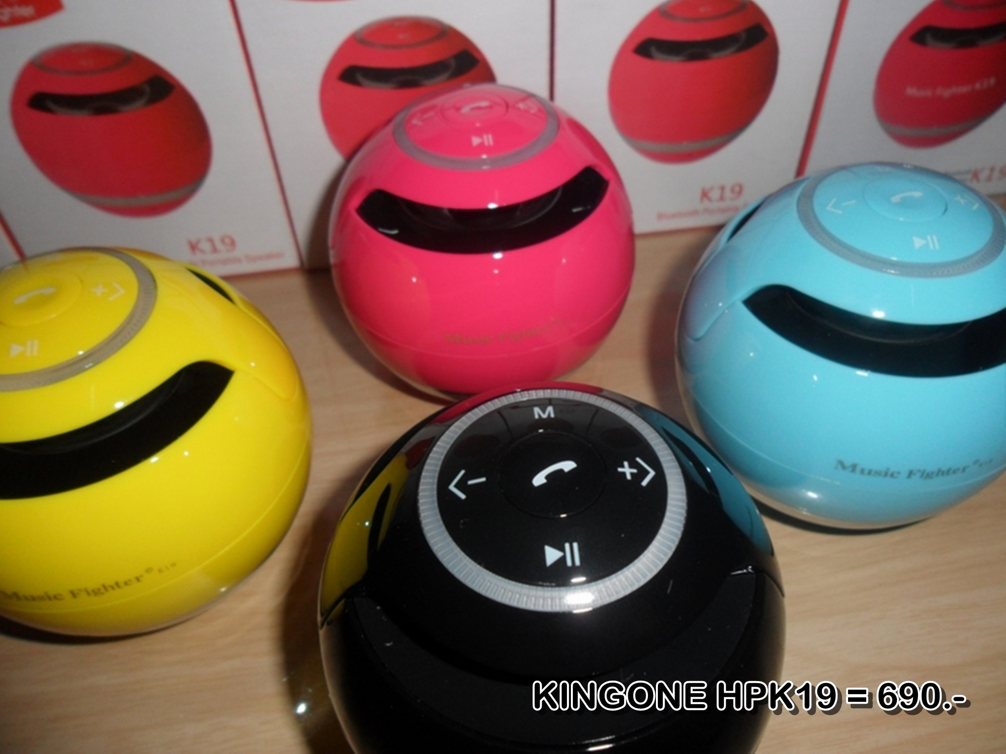 ลำโพงบลูทูธ Wireless Speaker Bluetooth ไร้สาย KINGONE HPK19 สเตอริโอ ขนาดพกพา