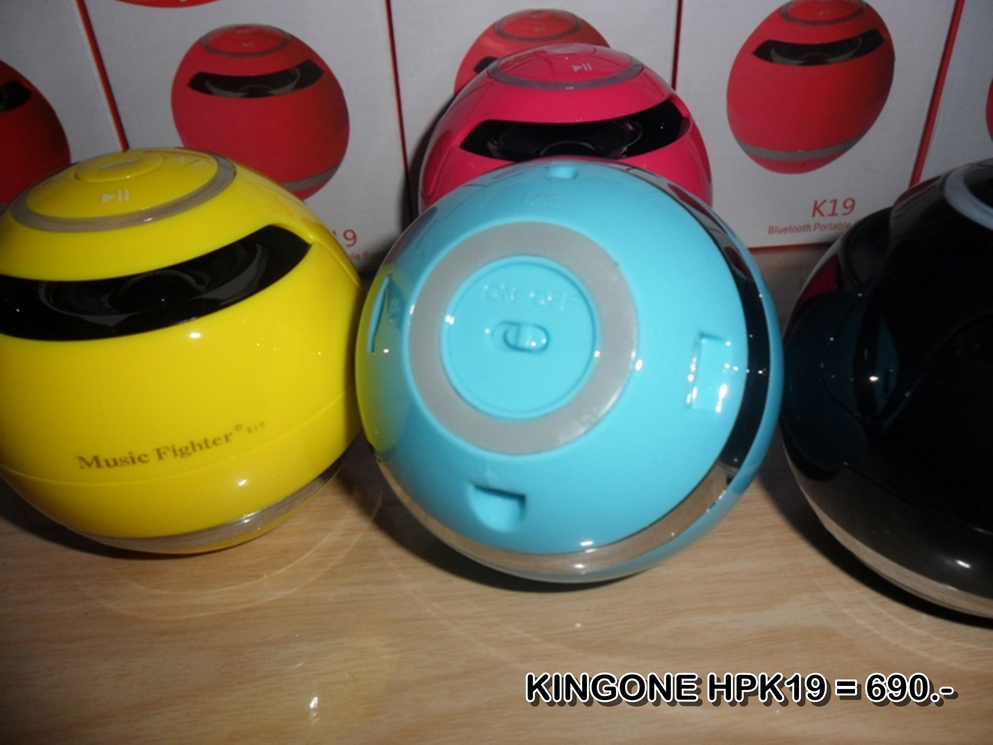 ลำโพงบลูทูธ Wireless Speaker Bluetooth ไร้สาย KINGONE HPK19 สเตอริโอ ขนาดพกพา