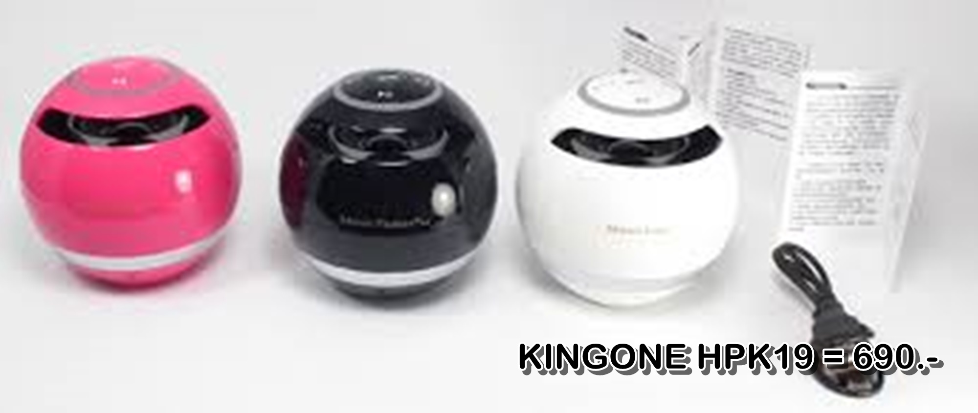 ลำโพงบลูทูธ Wireless Speaker Bluetooth ไร้สาย KINGONE HPK19 สเตอริโอ ขนาดพกพา