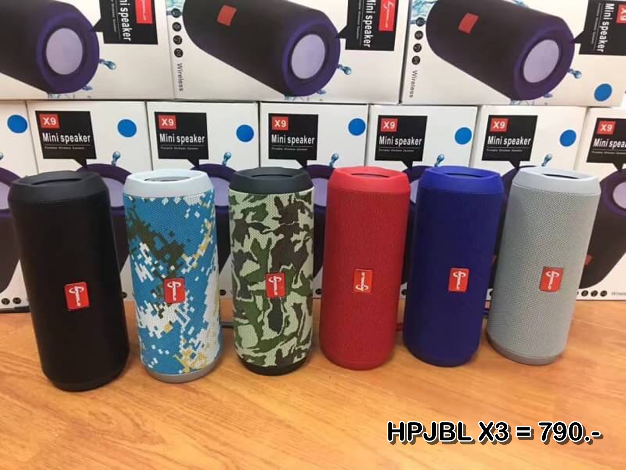 ลำโพงบลูทูธ Wireless Speaker Bluetooth ไร้สาย HPJBL X3 สเตอริโอ ขนาดพกพา