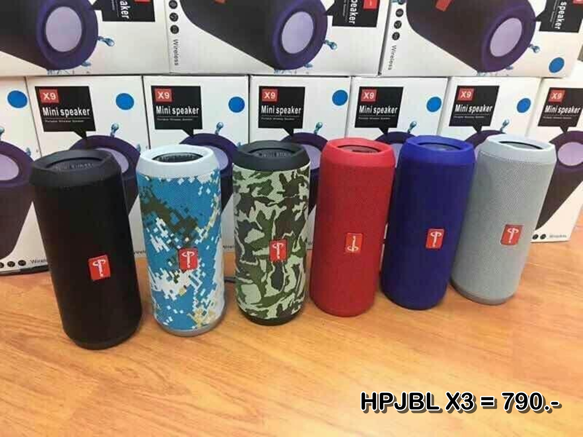 ลำโพงบลูทูธ Wireless Speaker Bluetooth ไร้สาย HPJBL X3 สเตอริโอ ขนาดพกพา