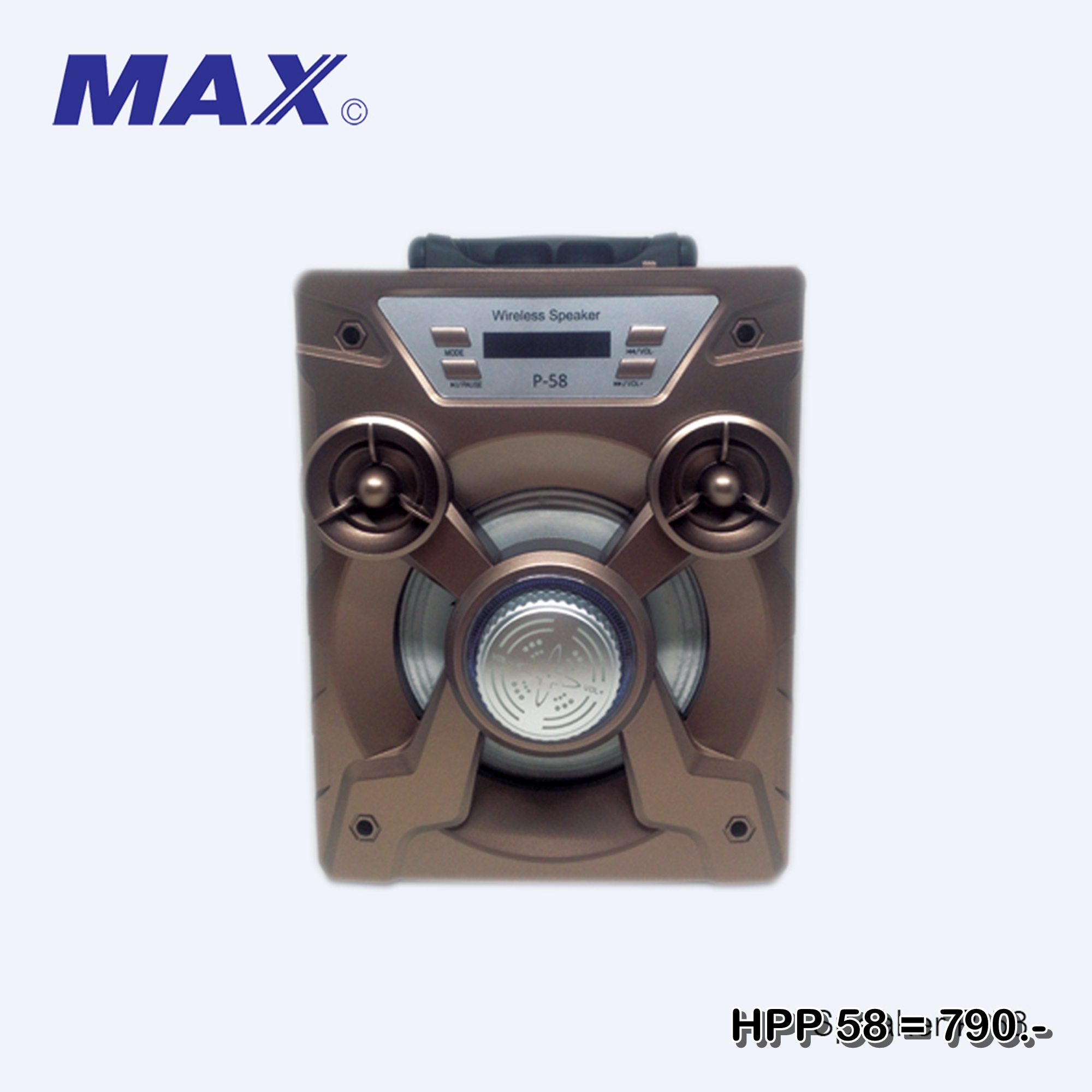 ลำโพงบลูทูธ Wireless Speaker Bluetooth ไร้สาย ทรานฟอเมอร์ HPP 58 ลำโพงตู้เท่ห์ๆ สเตอริโอ ขนาดพกพา