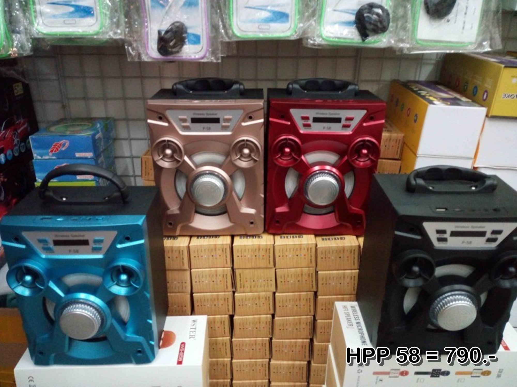 ลำโพงบลูทูธ Wireless Speaker Bluetooth ไร้สาย ทรานฟอเมอร์ HPP 58 ลำโพงตู้เท่ห์ๆ สเตอริโอ ขนาดพกพา