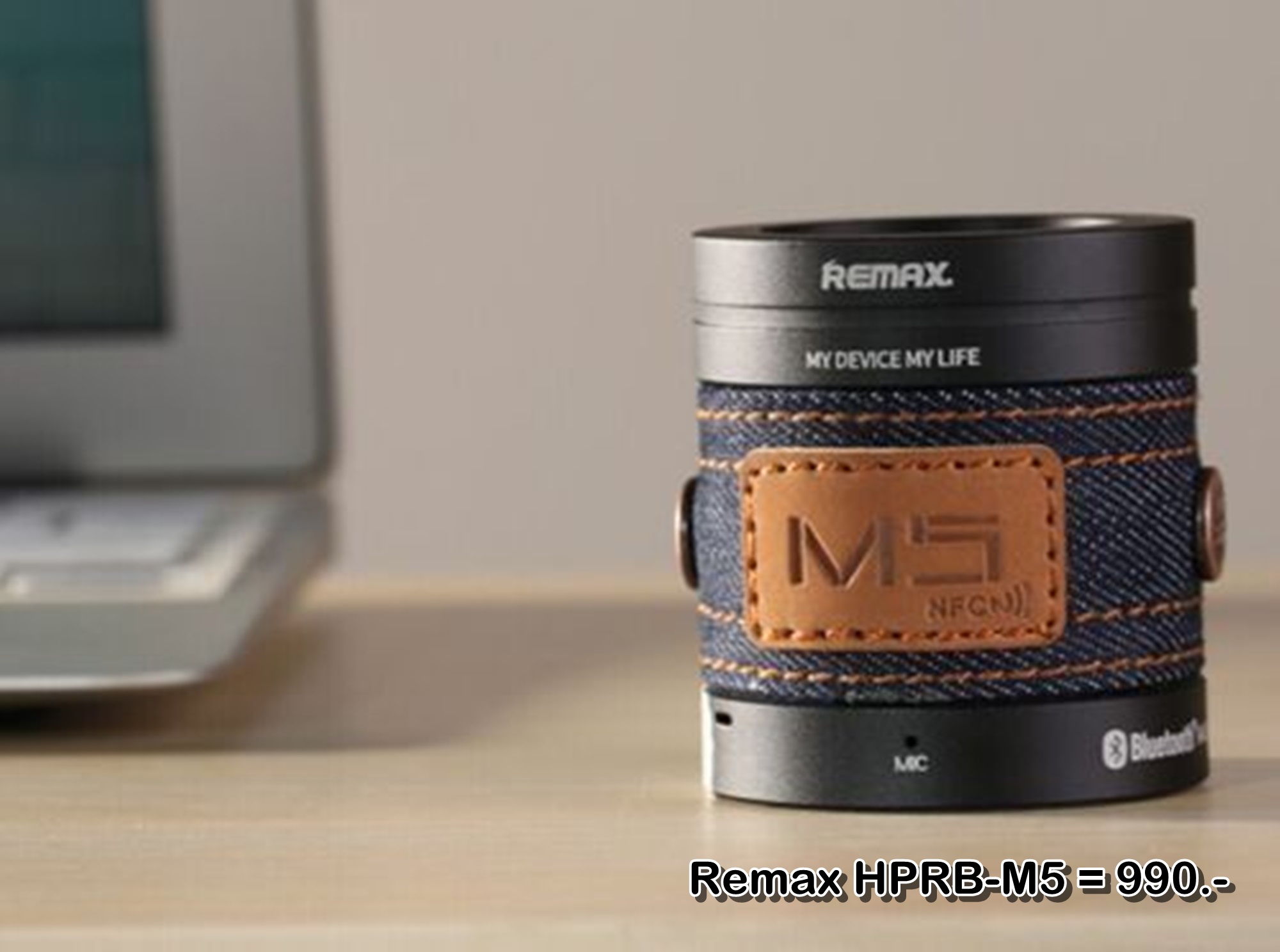 ลำโพงบลูทูธ Wireless Speaker Bluetooth ไร้สาย Remax HPRB-M5 สเตอริโอ ขนาดพกพา