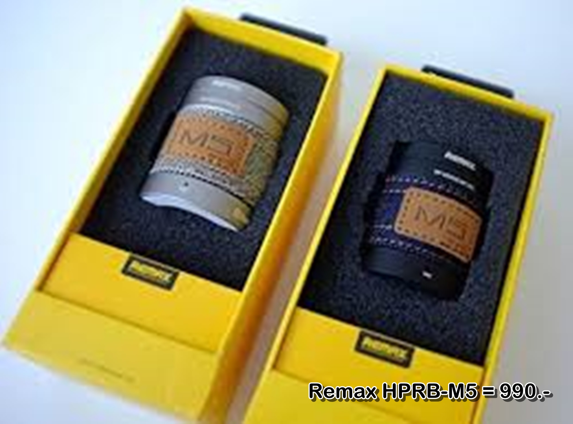 ลำโพงบลูทูธ Wireless Speaker Bluetooth ไร้สาย Remax HPRB-M5 สเตอริโอ ขนาดพกพา