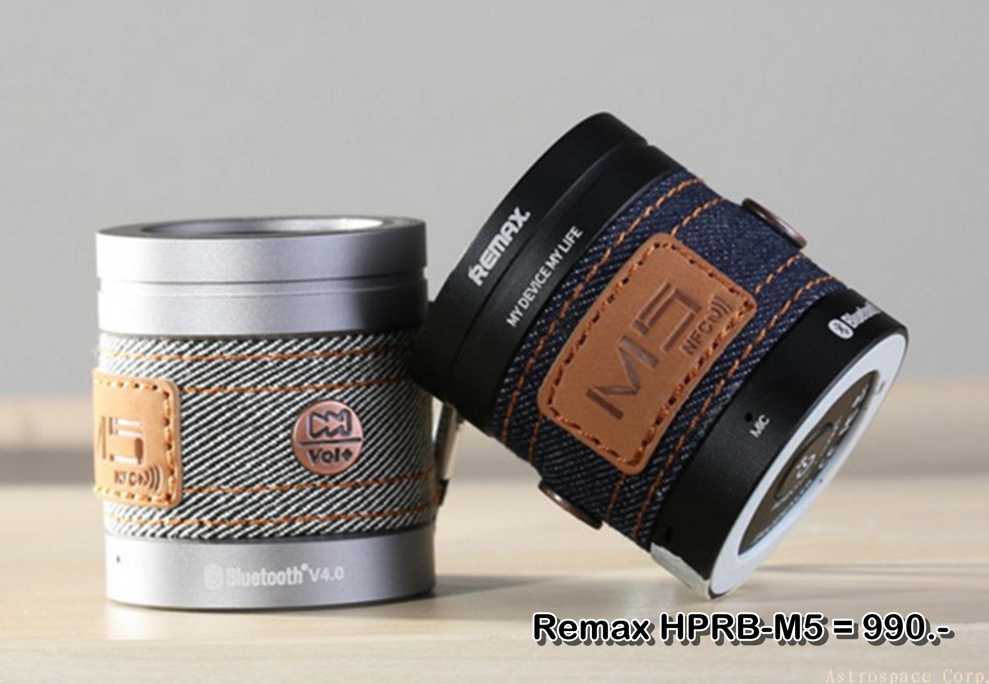 ลำโพงบลูทูธ Wireless Speaker Bluetooth ไร้สาย Remax HPRB-M5 สเตอริโอ ขนาดพกพา