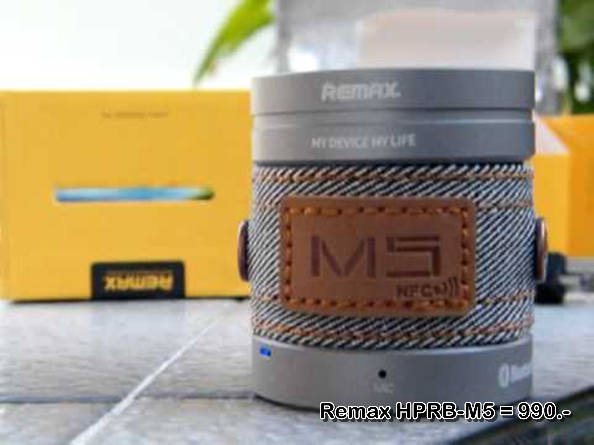 ลำโพงบลูทูธ Wireless Speaker Bluetooth ไร้สาย Remax HPRB-M5 สเตอริโอ ขนาดพกพา