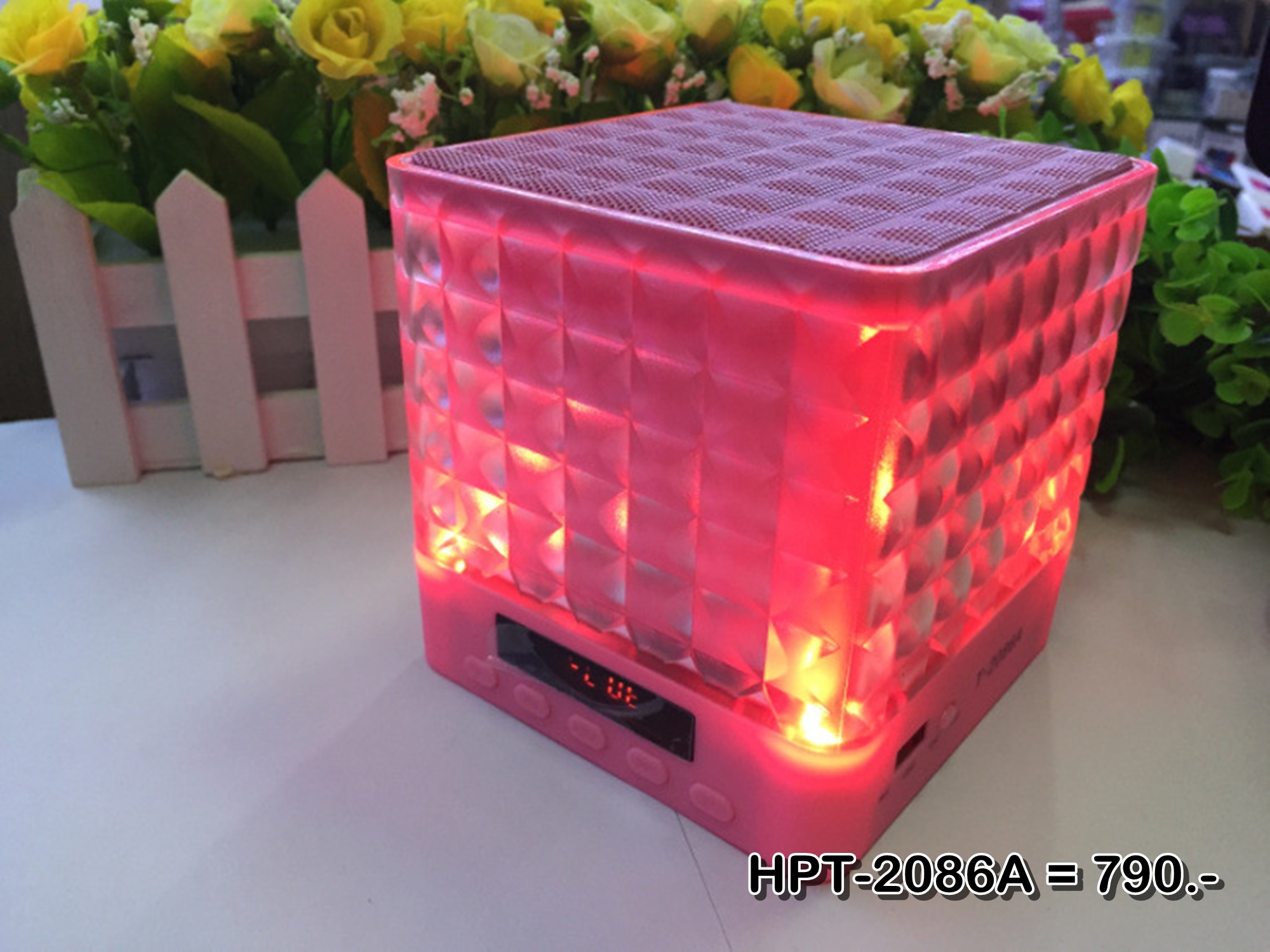 ลำโพงบลูทูธ Wireless Speaker Bluetooth ไร้สาย ลำโพงไฟเธค ลำโพงบลูทูธ HPT-208 สเตอริโอ ขนาดพกพา