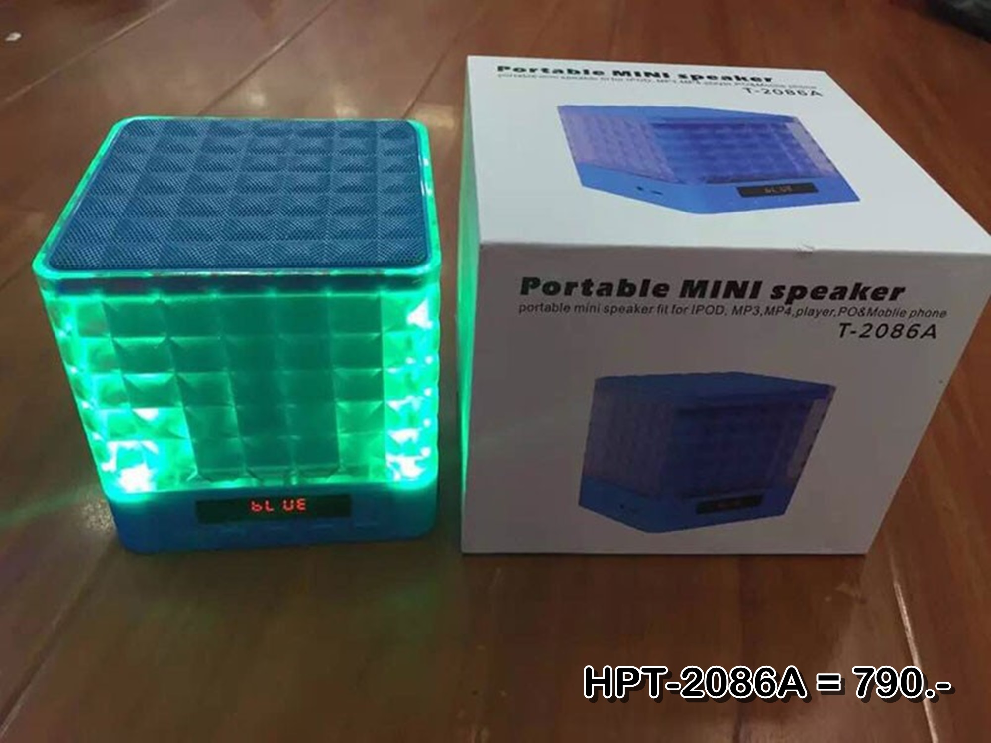 ลำโพงบลูทูธ Wireless Speaker Bluetooth ไร้สาย ลำโพงไฟเธค ลำโพงบลูทูธ HPT-208 สเตอริโอ ขนาดพกพา