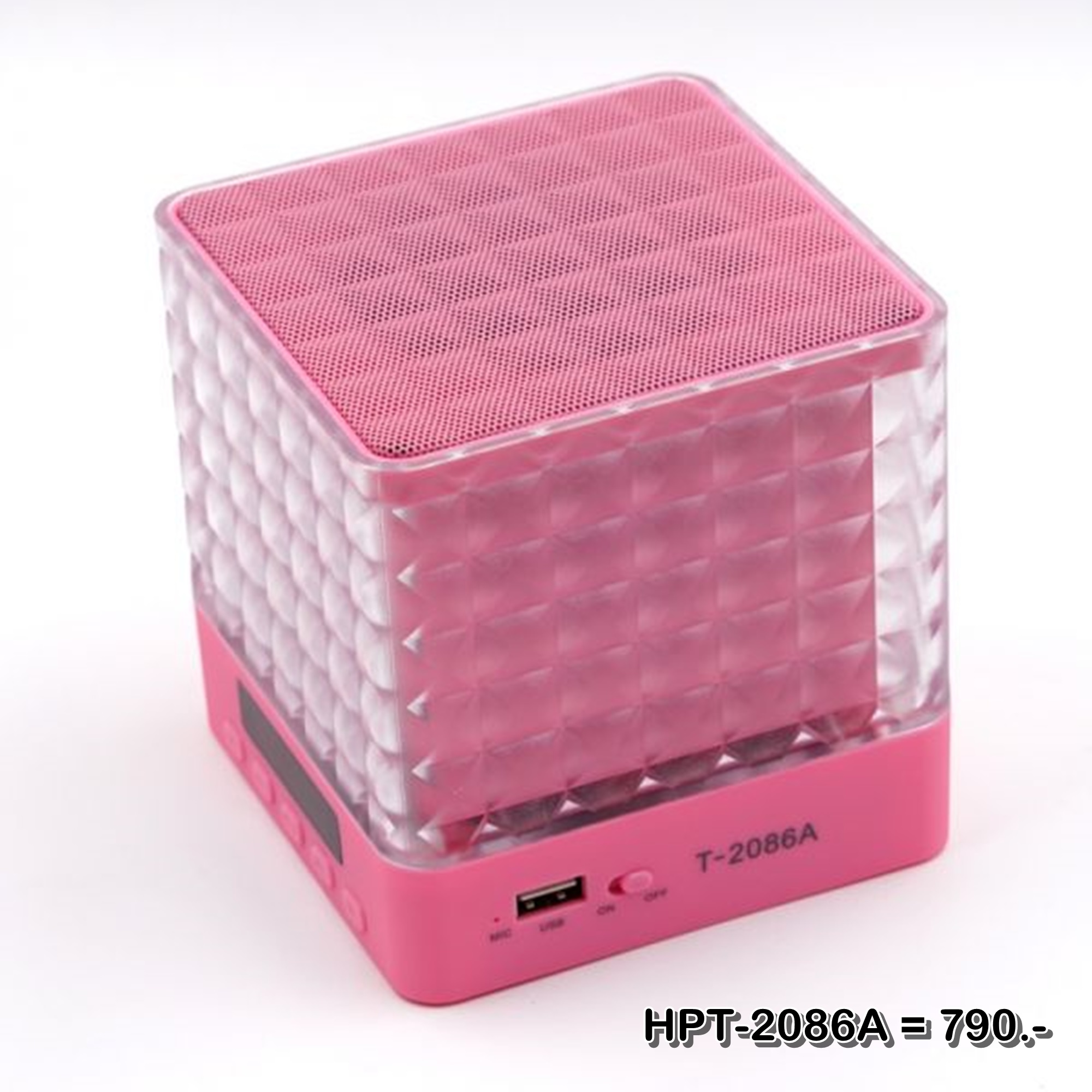 ลำโพงบลูทูธ Wireless Speaker Bluetooth ไร้สาย ลำโพงไฟเธค ลำโพงบลูทูธ HPT-208 สเตอริโอ ขนาดพกพา