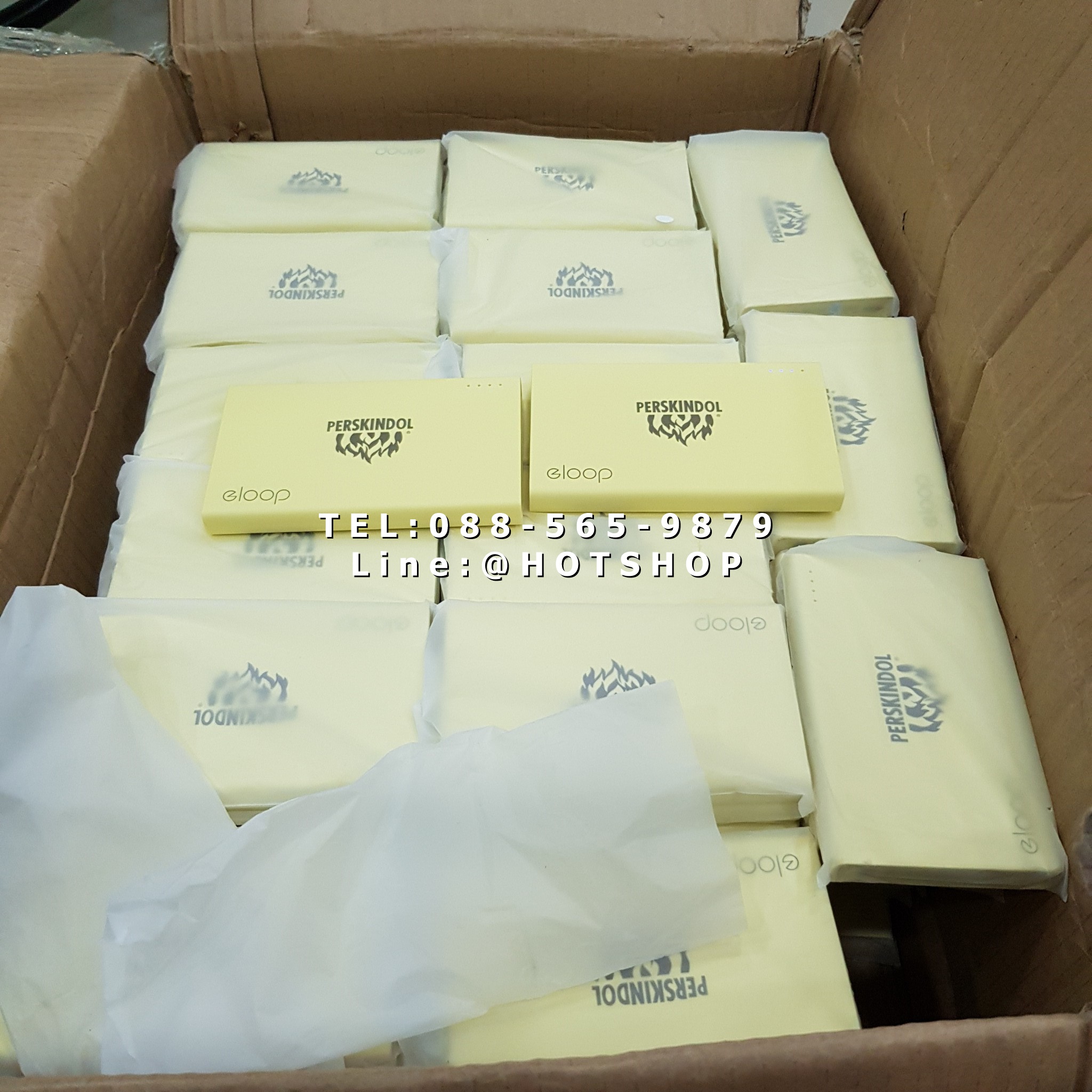 รับสกรีน powerbank แบตสำรอง รุ่น eloop e12 11000ma ลายไม้