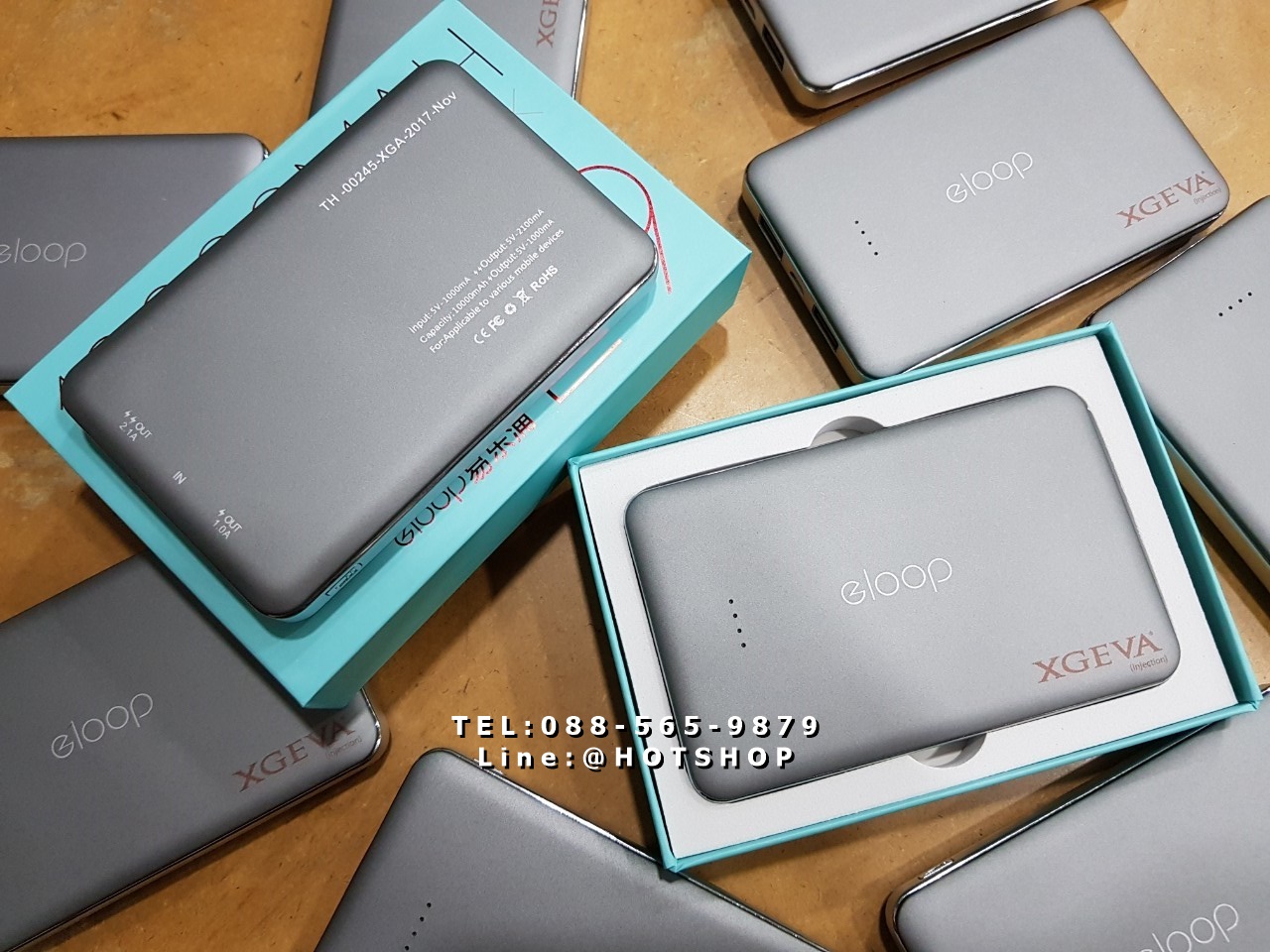 รับสกรีน powerbank แบตสำรอง รุ่น eloop e9 10000mah