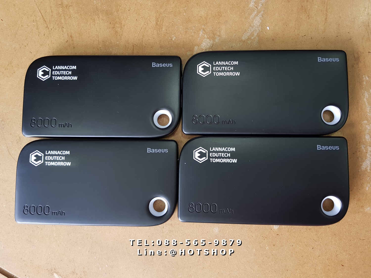 รับสกรีน powerbank แบตสำรอง รุ่น baseus 8000mah