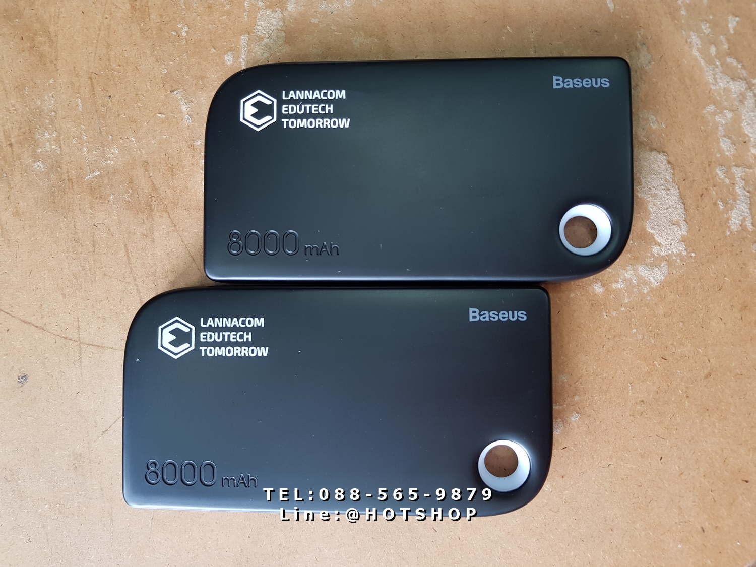 รับสกรีน powerbank แบตสำรอง รุ่น baseus 8000mah