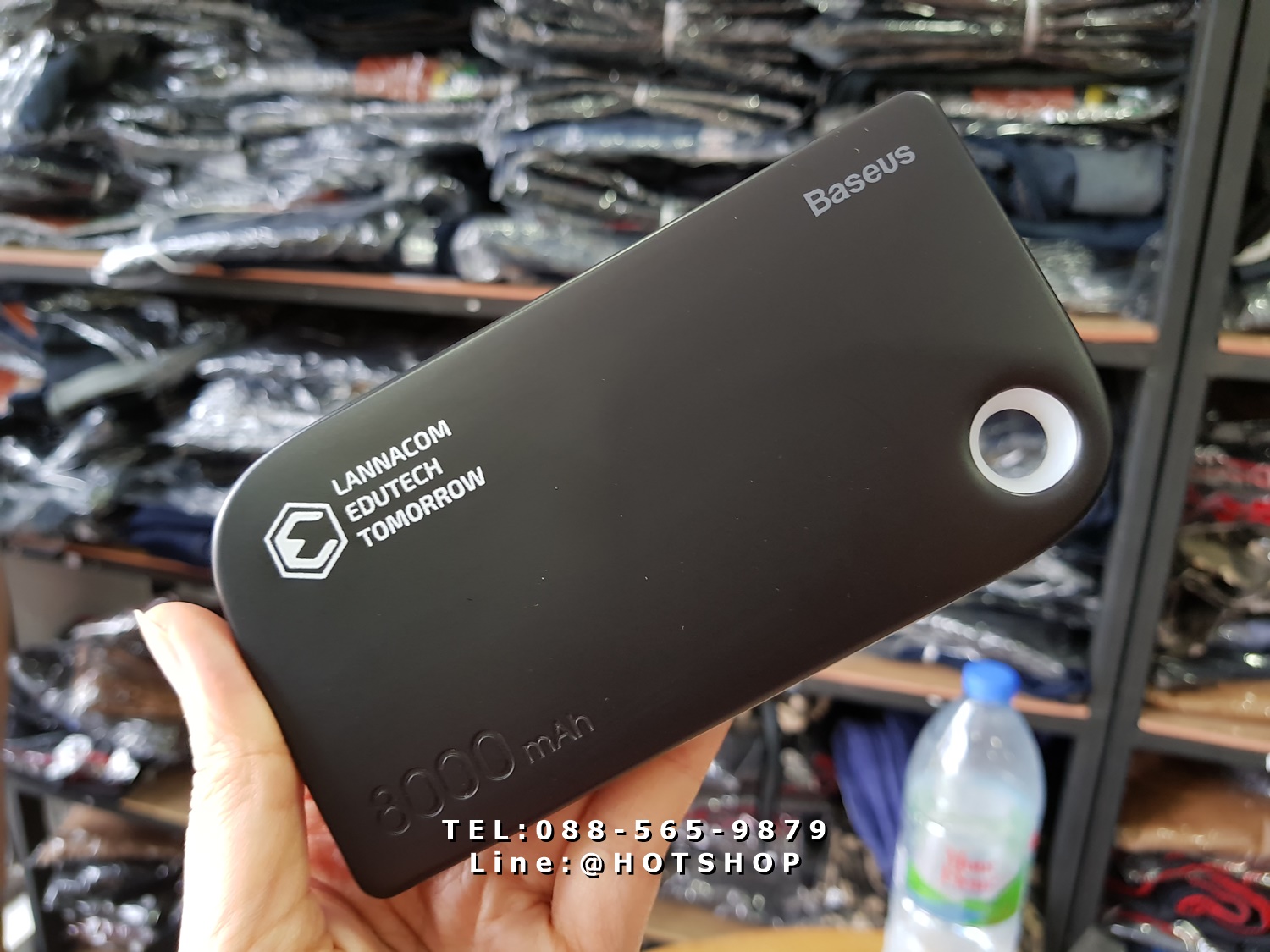 รับสกรีน powerbank แบตสำรอง รุ่น baseus 8000mah