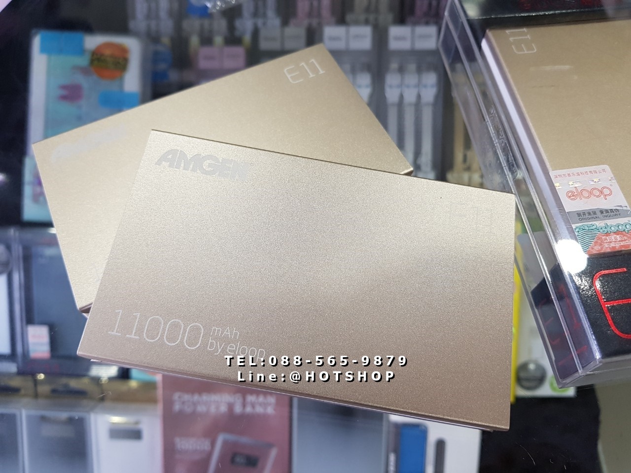 รับสกรีน powerbank แบตสำรอง รุ่น eloop e11 10000mah