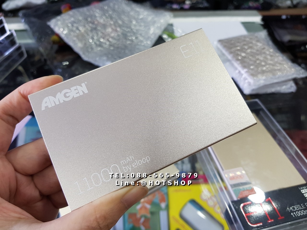 รับสกรีน powerbank แบตสำรอง รุ่น eloop e11 10000mah