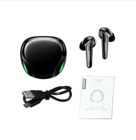 รับสกรีน หูฟัง หูฟังไร้สาย Lenovo XT92 Gaming Bluetooth Earphones หูฟังบลูทูธไร้สาย ตัดเสียงรบกวน ฟังเพลง เล่นเกมส์ พร้อมไมโครโฟน