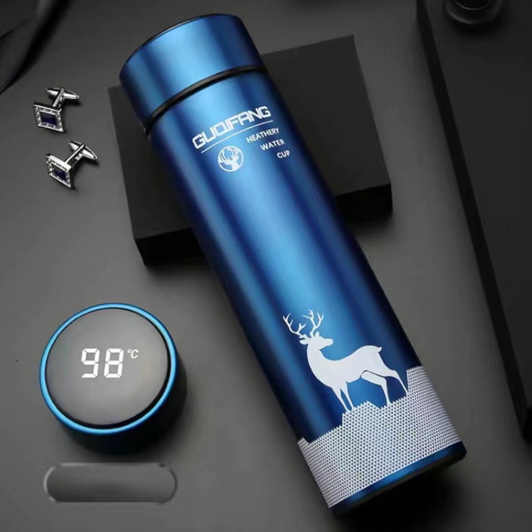 กระบอกน้ำ แก้วเก็บความร้อน-เย็น สแตนเลส 304 ความจุ 500ml-520ml