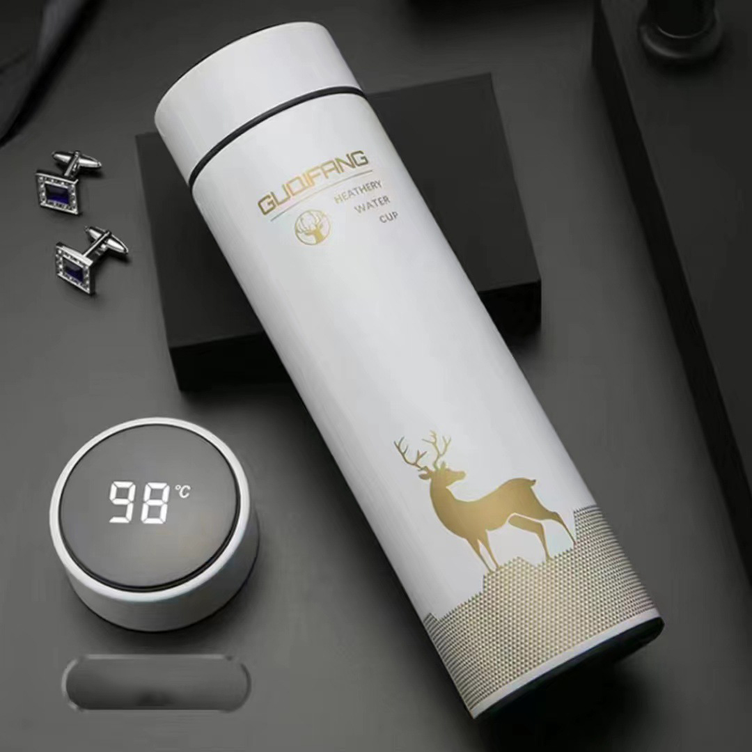 กระบอกน้ำ แก้วเก็บความร้อน-เย็น สแตนเลส 304 ความจุ 500ml-520ml