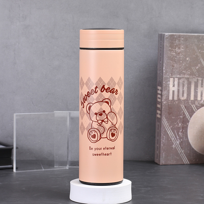 กระบอกน้ำ แก้วเก็บความร้อน-เย็น สแตนเลส 304 ความจุ 500ml-520ml
