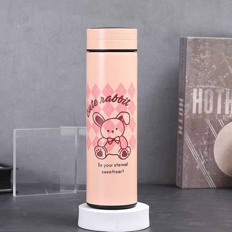 กระบอกน้ำ แก้วเก็บความร้อน-เย็น สแตนเลส 304 ความจุ 500ml-520ml