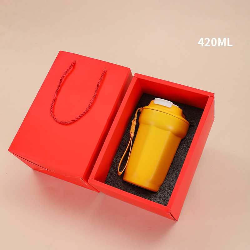 ชุดแก้วพร้อมกล่อง giftset รับสกรีนโลโก้แก้วน้ำเก็บความเย็น 420ml  ใบเล็กๆ แก้วใบจิ๋ว แก้วเก็บความร้อน-เย็น สแตนเลส 304