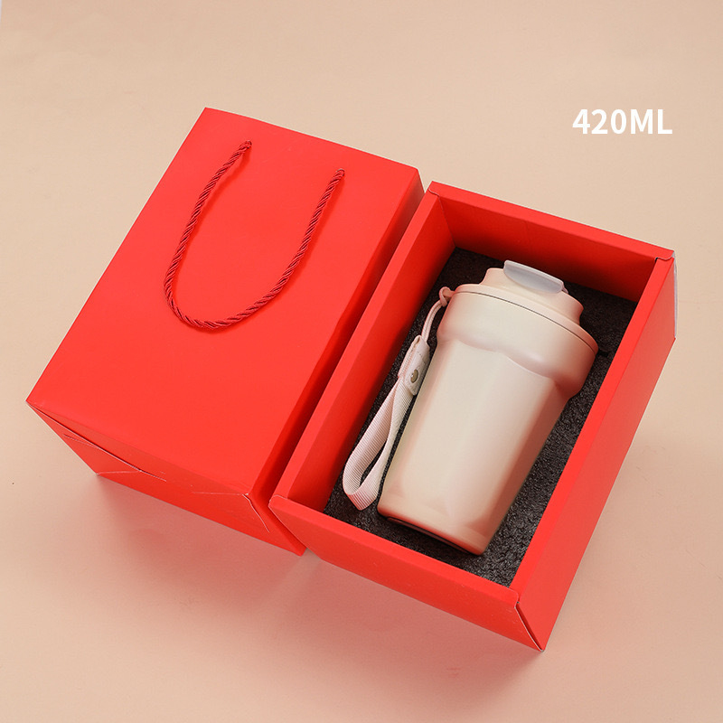 ชุดแก้วพร้อมกล่อง giftset รับสกรีนโลโก้แก้วน้ำเก็บความเย็น 420ml  ใบเล็กๆ แก้วใบจิ๋ว แก้วเก็บความร้อน-เย็น สแตนเลส 304