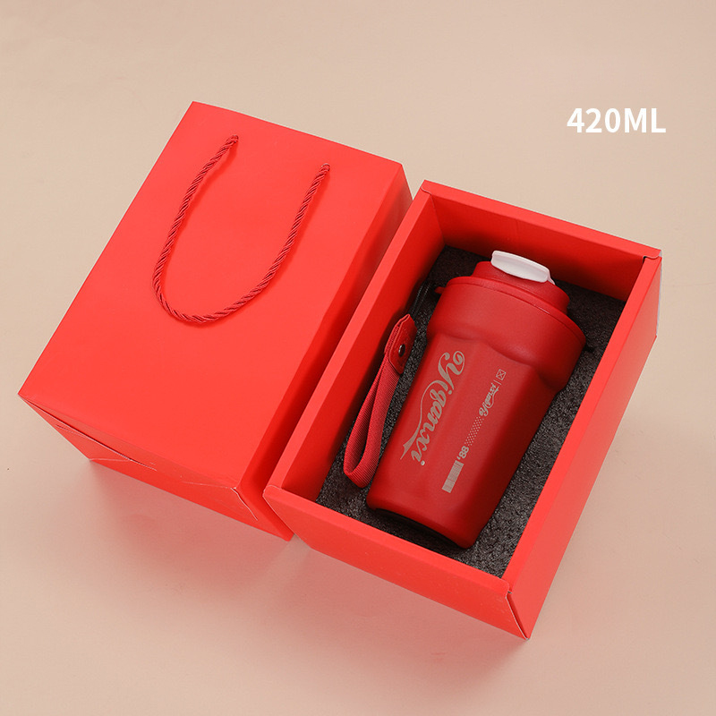 ชุดแก้วพร้อมกล่อง giftset รับสกรีนโลโก้แก้วน้ำเก็บความเย็น 420ml  ใบเล็กๆ แก้วใบจิ๋ว แก้วเก็บความร้อน-เย็น สแตนเลส 304